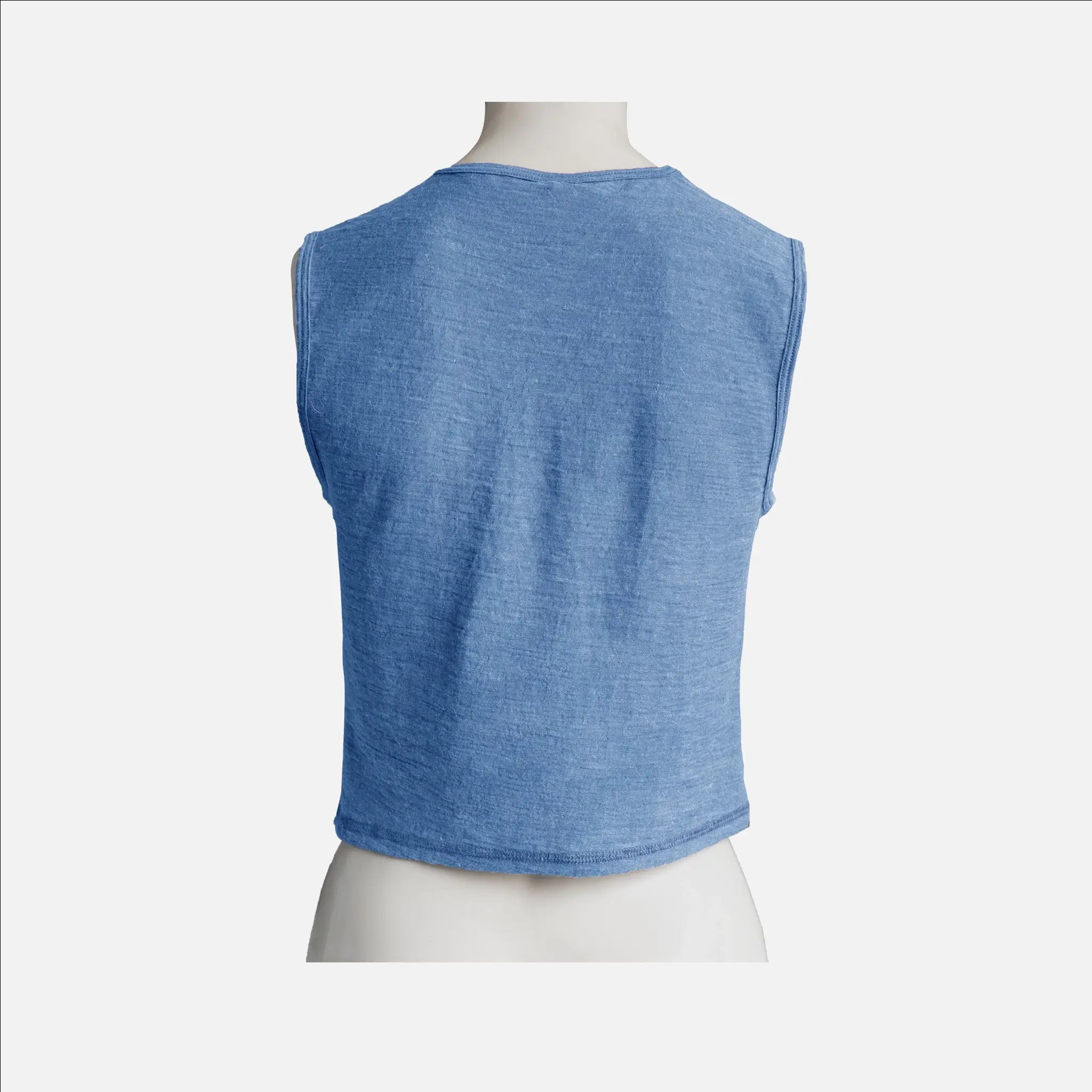 Women's Alpaca Wool Crop Tank Top - 160 Ultralight Soft & Breathable Summer Tops for Yoga, Beach & Casual Wear