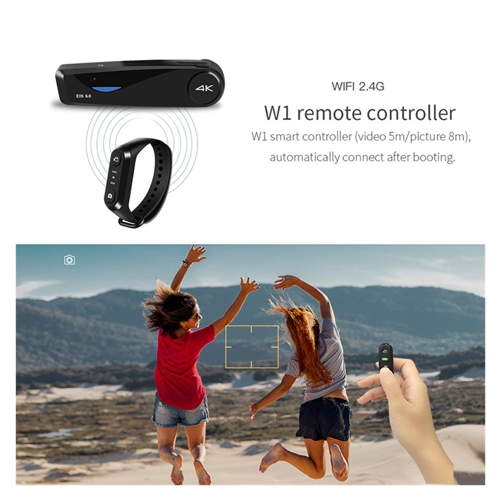 MZZYG 4K Video Camera for Vlogging & Blogging - Wearable Digital Camcorder with 64GB SD Card - Perfect for Travel, Sports, and Outdoor Adventures