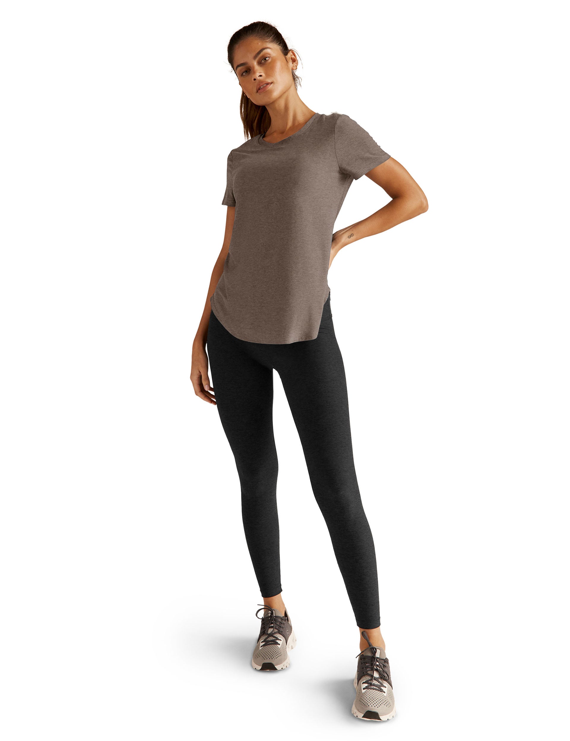 Featherweight On The Down Low Tee - Soft Umber Heather | Lightweight Comfort T-Shirt for Men | Perfect for Casual Wear, Gym & Everyday Outfits