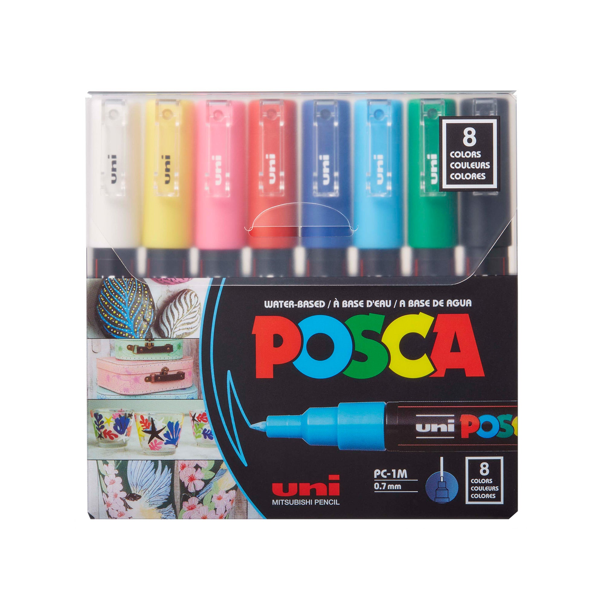 8-Color Fine Tip Marker Set - 0.7mm to 1mm X-Fine Point for Art, Sketching & Bullet Journaling