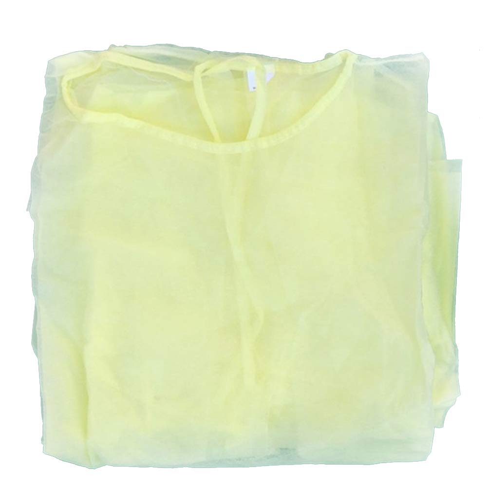 EXCEART 5-Pack Disposable Nonwoven Gowns - Breathable Protective Clothing with Elastic Cuffs for Men & Women | Ideal for Work, Labor, Outdoor Activities & Tattoo Studios | Comfortable & Practical Design