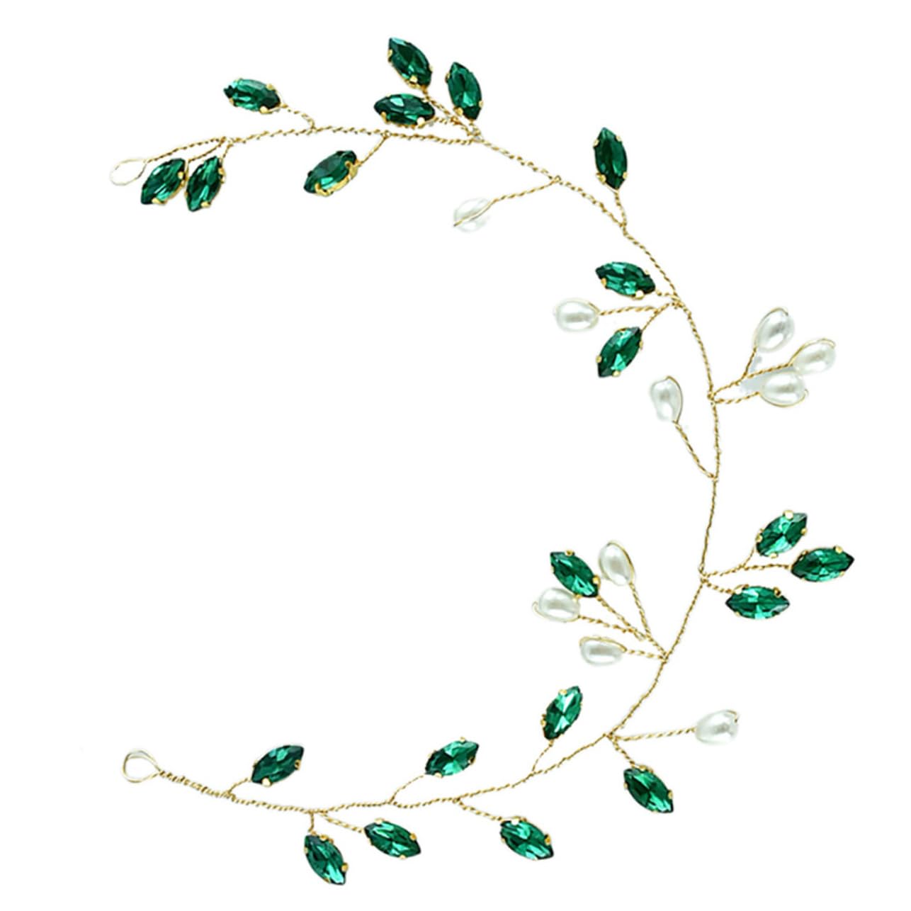Didiseaon Pearl & Rhinestone Bridal Hair Vine - Elegant Wedding Hair Accessories for Brides, Hair Jewelry with Pearls & Crystals for Bridal Hairstyles, Perfect for Weddings, Proms & Special Occasions