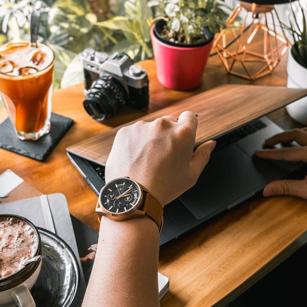 ARIES GOLD 500PCS Limited Edition Roadster G 9021 RG BK Men's Luxury Watch - Perfect for Business, Formal Events & Gift Giving