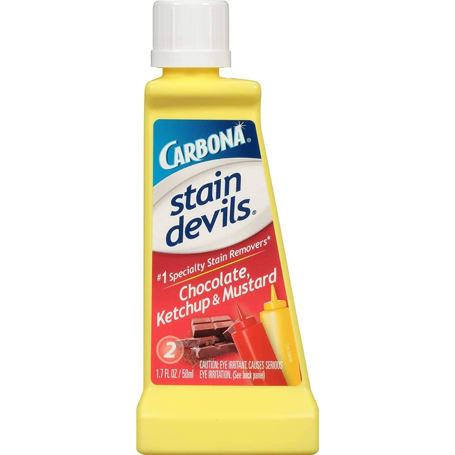 CARBONA® Stain Devils Fabric & Carpet Stain Remover (1.7 fl oz) - Effective for Coffee, Wine, Grease & More - Perfect for Home, Office & Travel Use