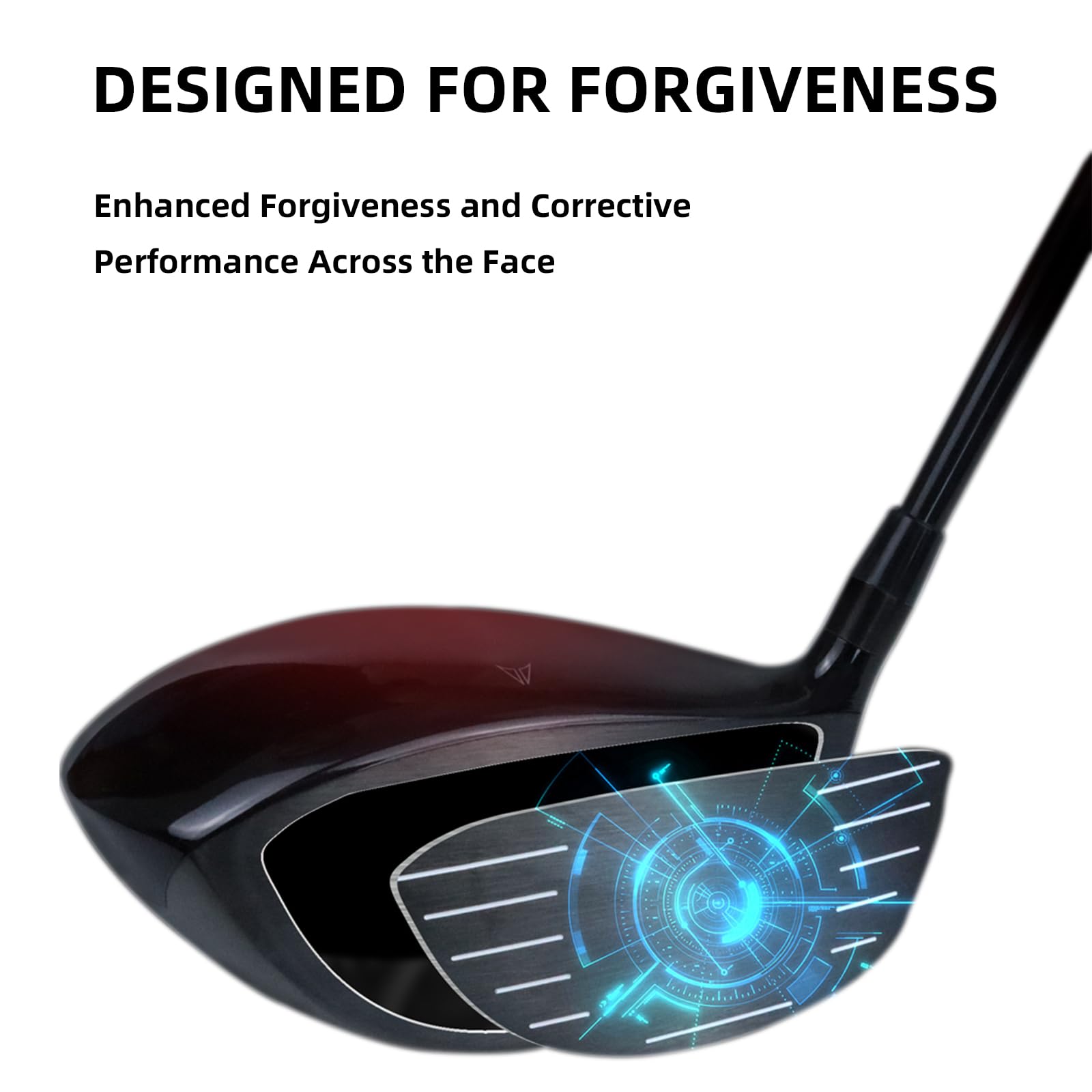 Premium Titanium Golf Driver for Right Handed Players - 10.5° Loft, 45