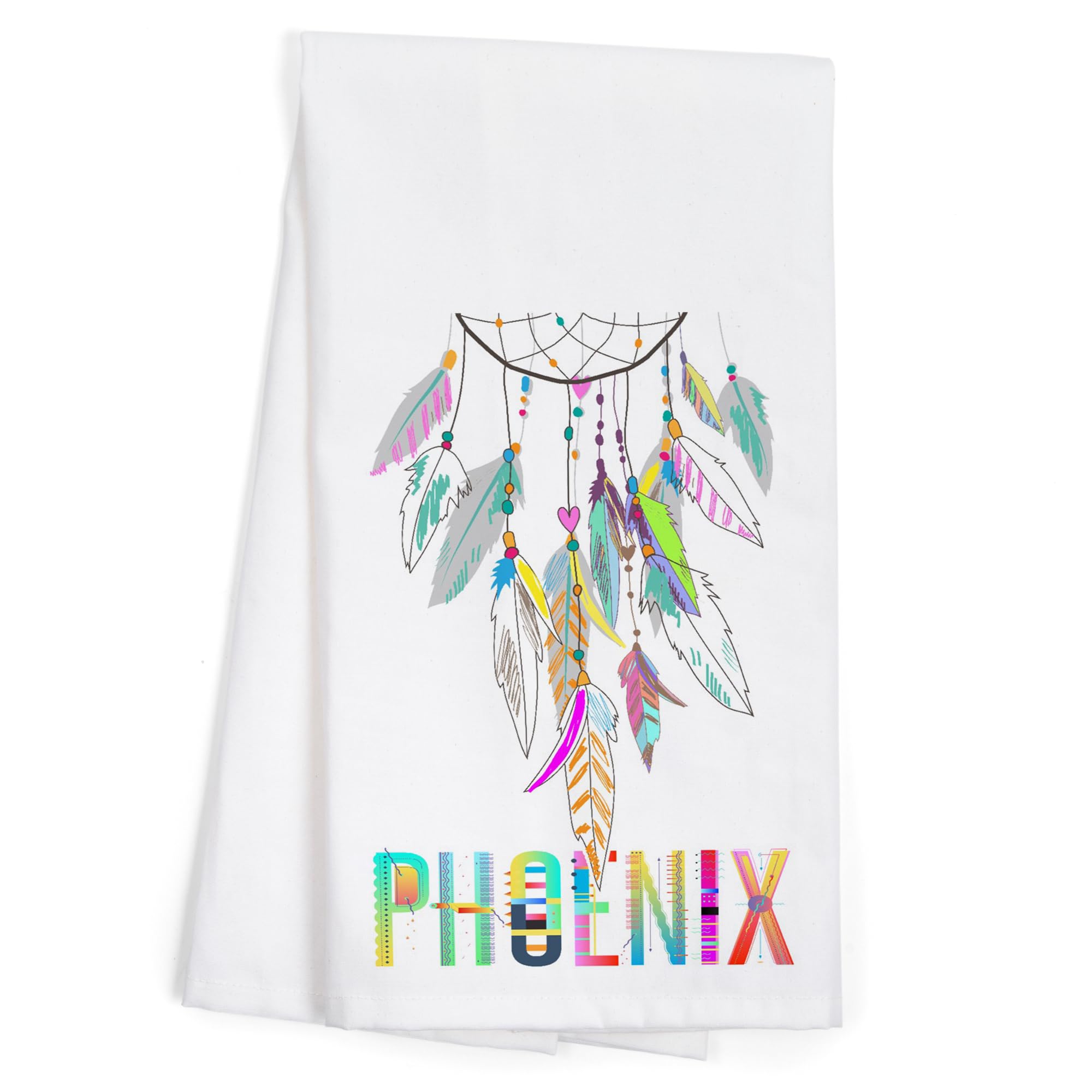 Lantern Press Phoenix Arizona Dreamcatcher Tea Towel - 100% Cotton Decorative Hand Towel for Kitchen & Home Decor | Perfect for Dish Drying, Wall Art, and Gift Giving