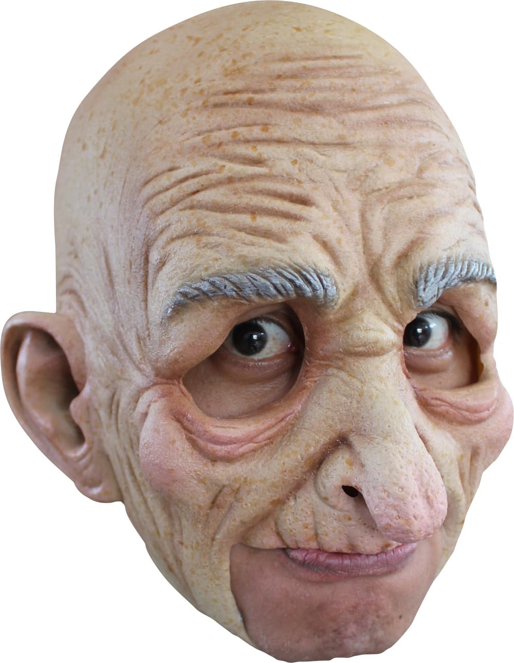 Old Man Chinless Mask - Realistic Latex Halloween Costume Mask for Adults - Perfect for Halloween Parties, Cosplay, and Theatrical Performances
