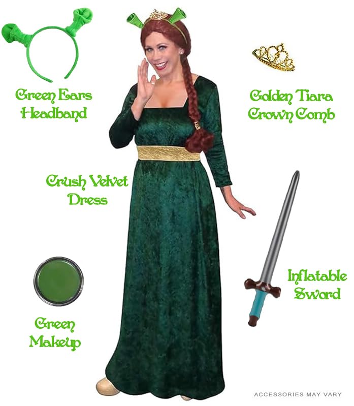 Sanctuarie Designs Fiona Plus Size Halloween Costume Deluxe Kit - Women's Super Size Costume for Halloween Parties, Cosplay & Themed Events