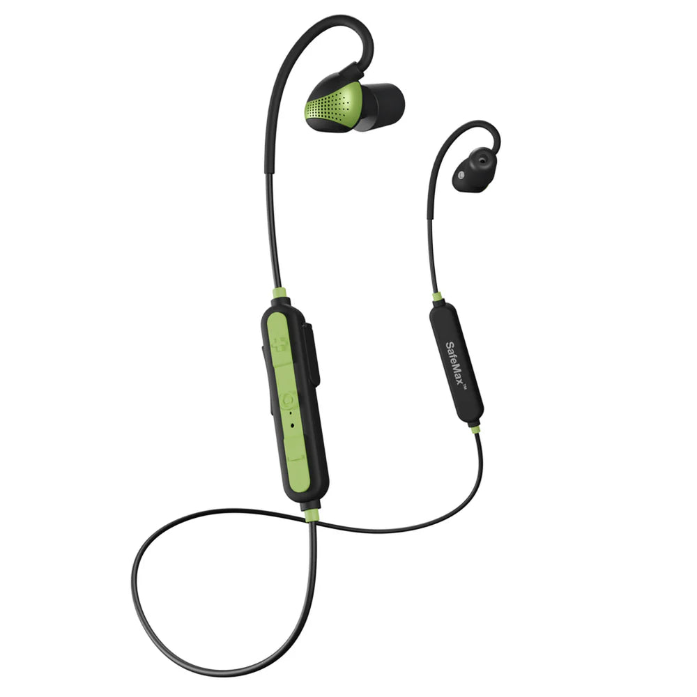ISOtunes IT 38 PRO Aware Wireless Bluetooth Earbuds - Noise Cancelling Headphones for Work & Safety - Bright Green - Perfect for Construction, Landscaping & Industrial Use