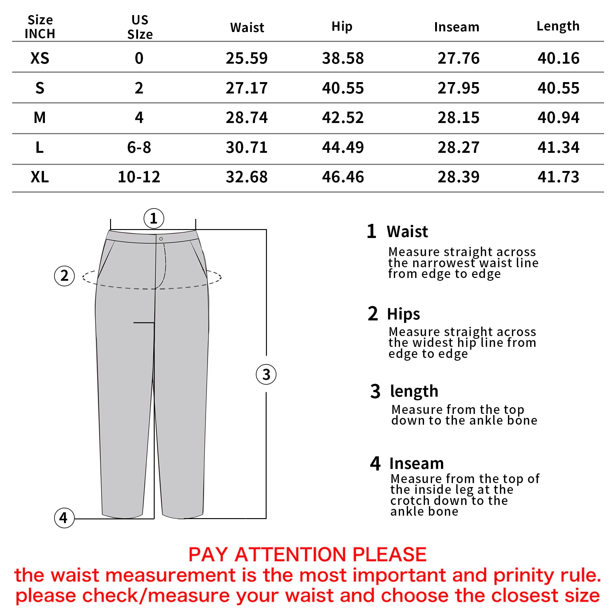FUNYYZO Women's Work Pants - Professional Business Casual Office Dress Trousers with Pockets for 2024 | Perfect for Office Wear, Business Meetings & Formal Occasions
