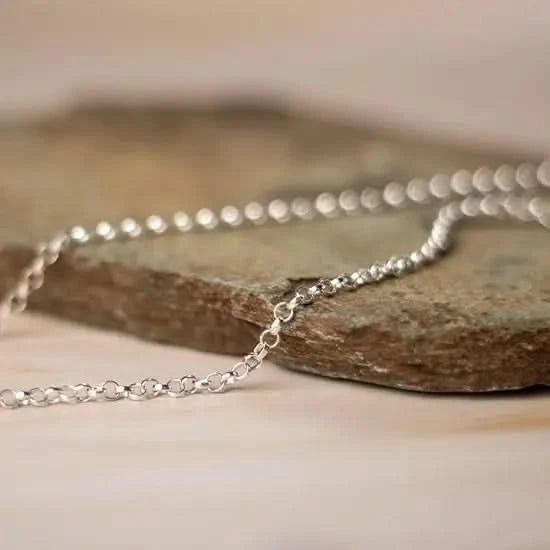 14K White Gold Plated Belcher Chain Necklace for Women - Elegant Layering Jewelry for Daily Wear & Special Occasions