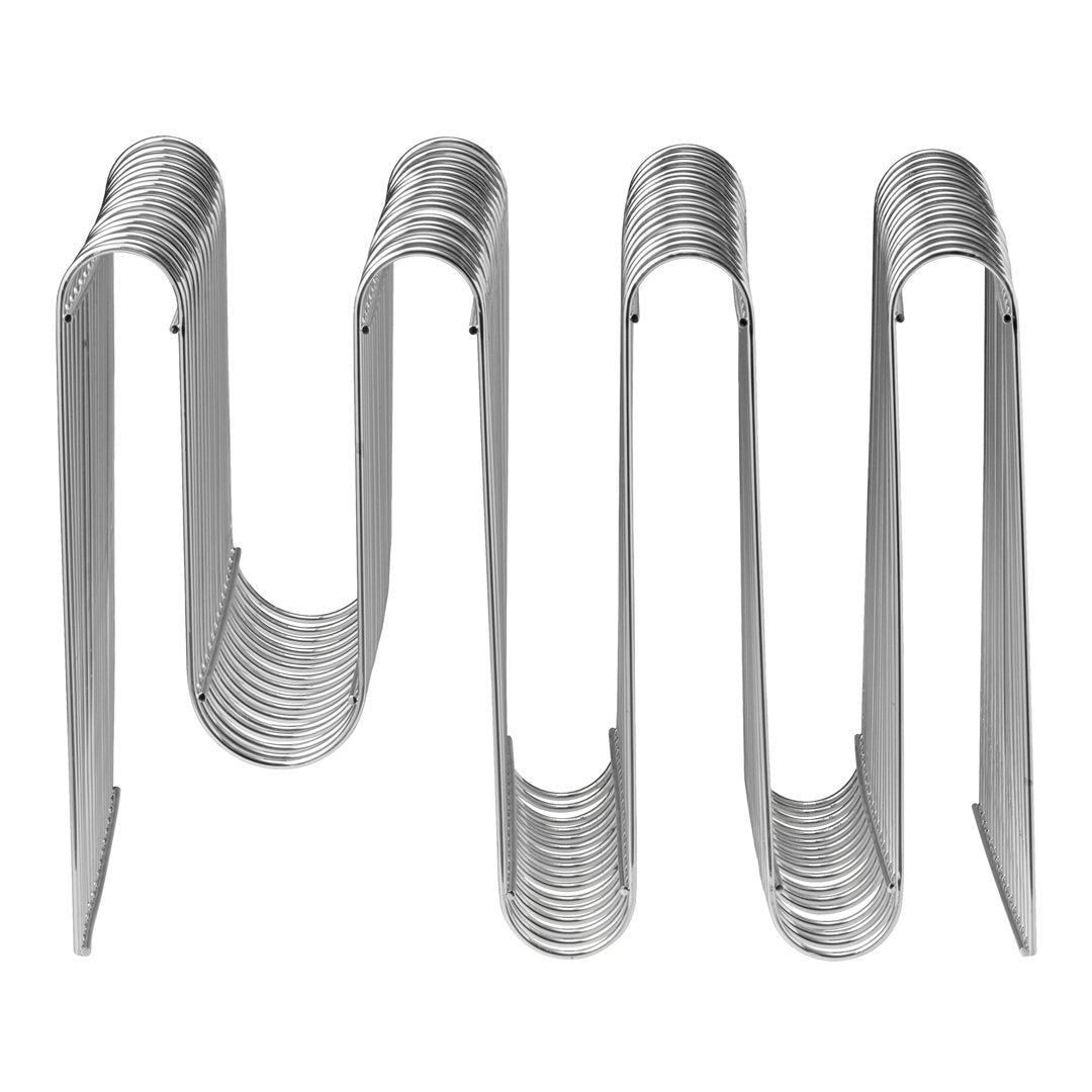 Curved Magazine Holder - Modern Wire Rack for Books & Newspapers - Perfect for Living Room, Office, or Bedroom Organization