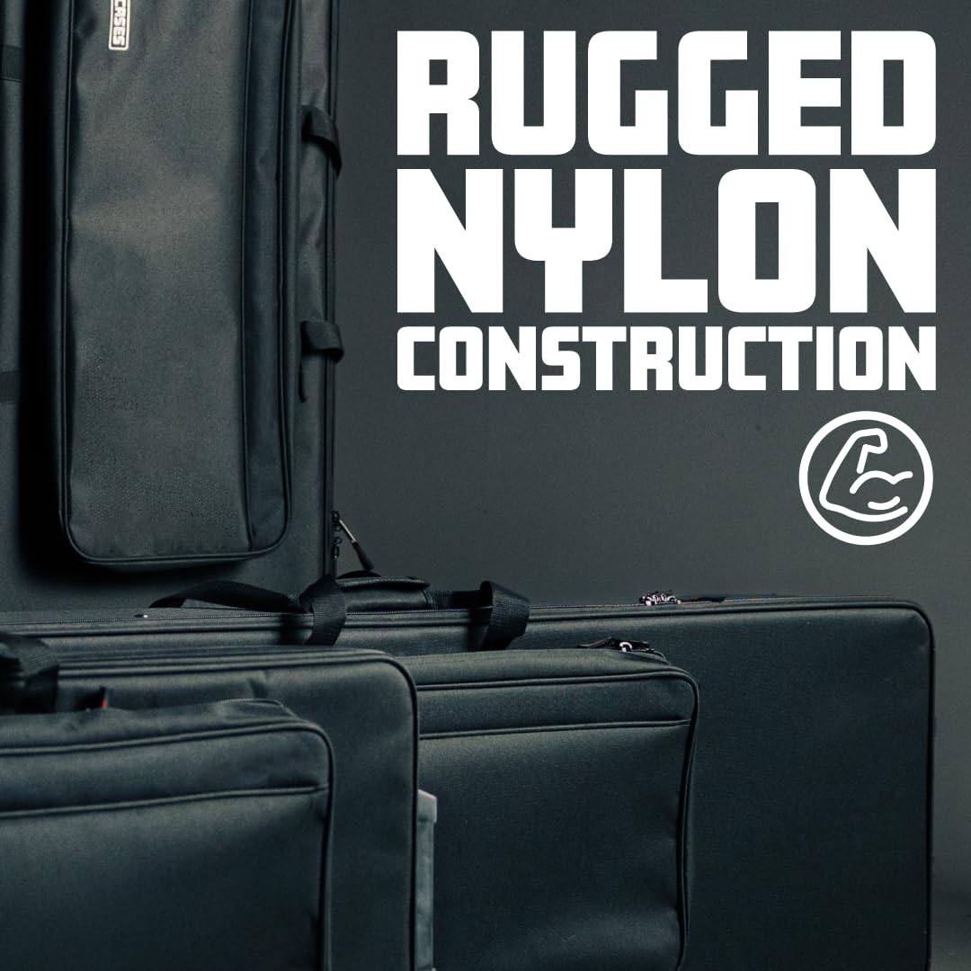 Gator GK-61 Semi-Rigid Keyboard Case - Durable 61-Key Travel Protection for Musicians | Perfect for Gigging, Studio Sessions & Transport