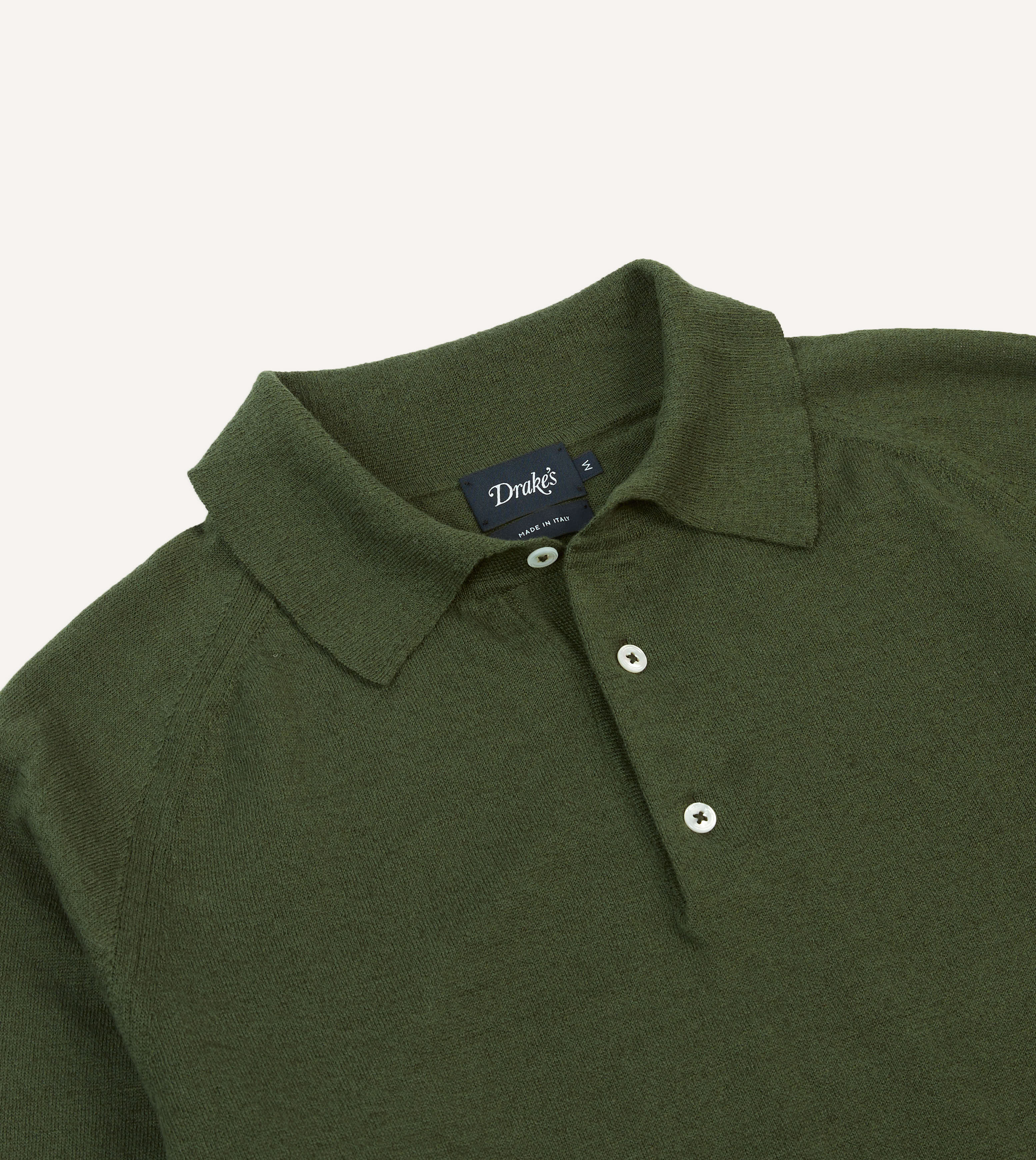 Premium Green Linen Cotton Knitted Long Sleeve Polo Shirt for Men - Comfortable Casual & Business Wear - Perfect for Office, Golf, and Outdoor Activities