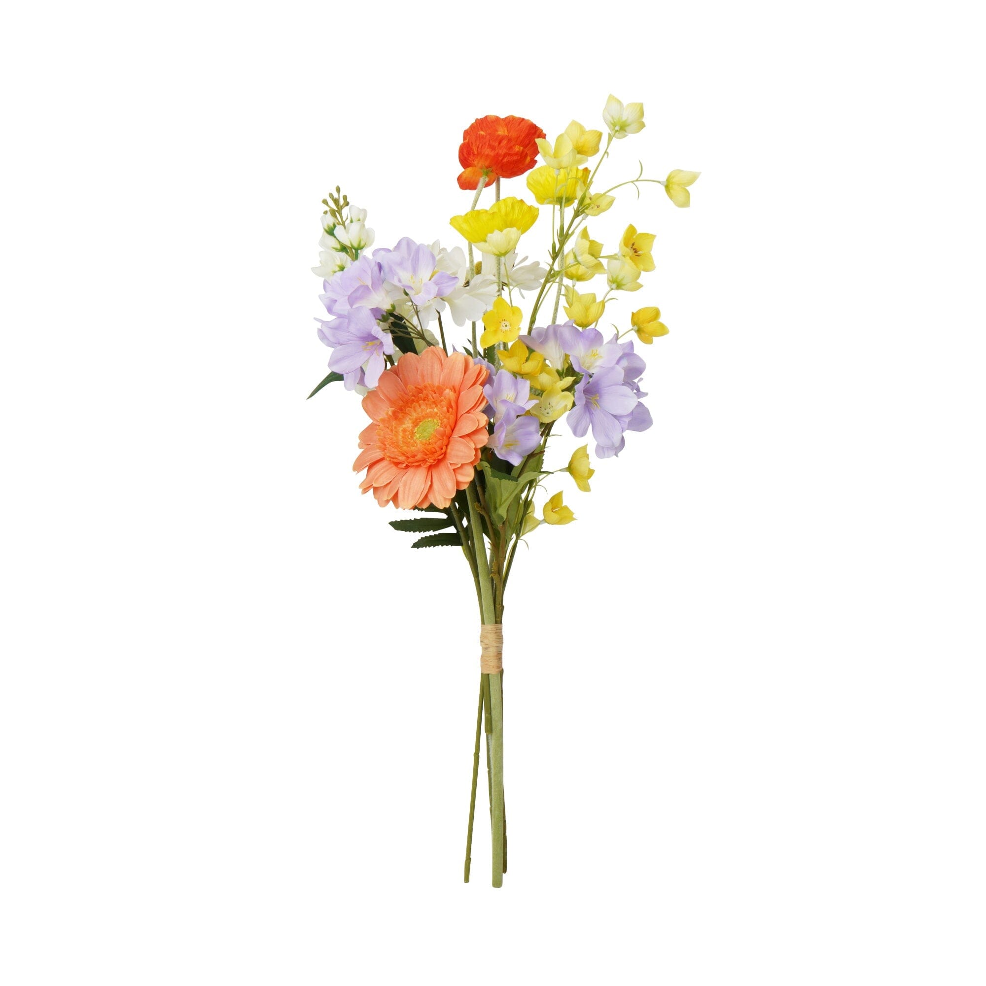Fresh Orange Gerbera Daisy and Poppy Mix Bouquet - Perfect for Weddings, Anniversaries & Home Decor
