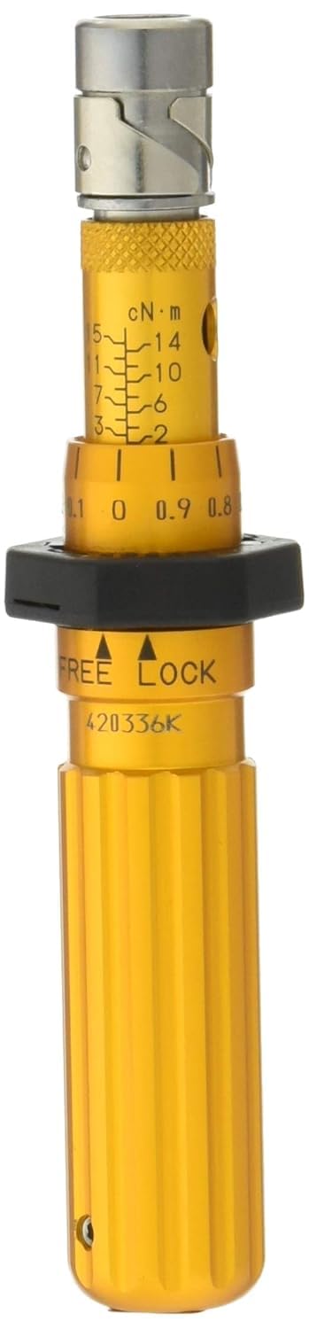 Tohnichi RTD15CN Adjustable Torque Screwdriver (2-15 cNm) - Precision Tool for Electronics, Watchmaking & Small Appliance Repair