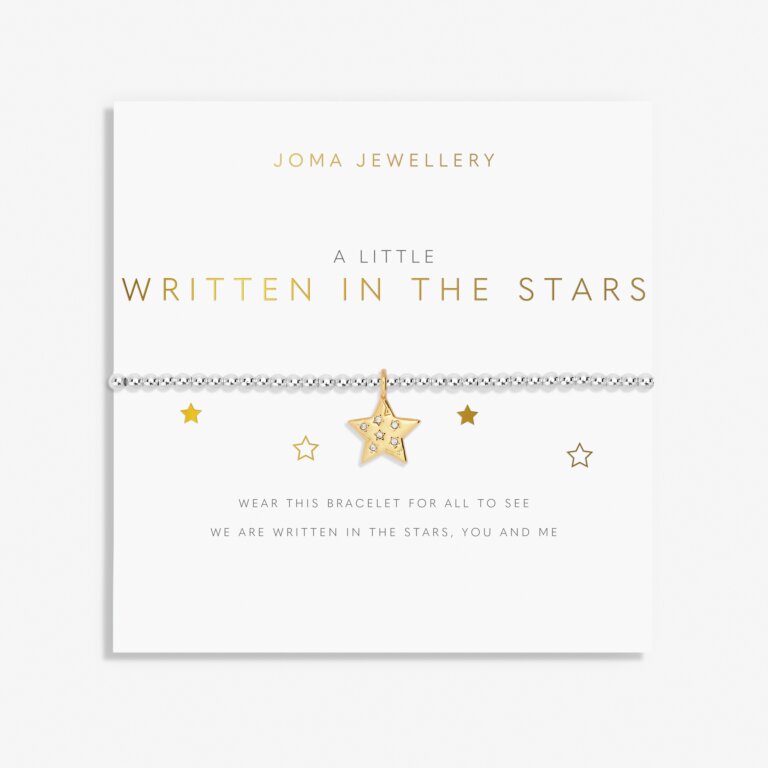 Joma Jewellery Bracelet - A Little Written In The Stars Charm Bracelet | Dainty Gold-Tone Zodiac Jewelry for Women | Perfect for Everyday Wear, Gifts & Special Occasions