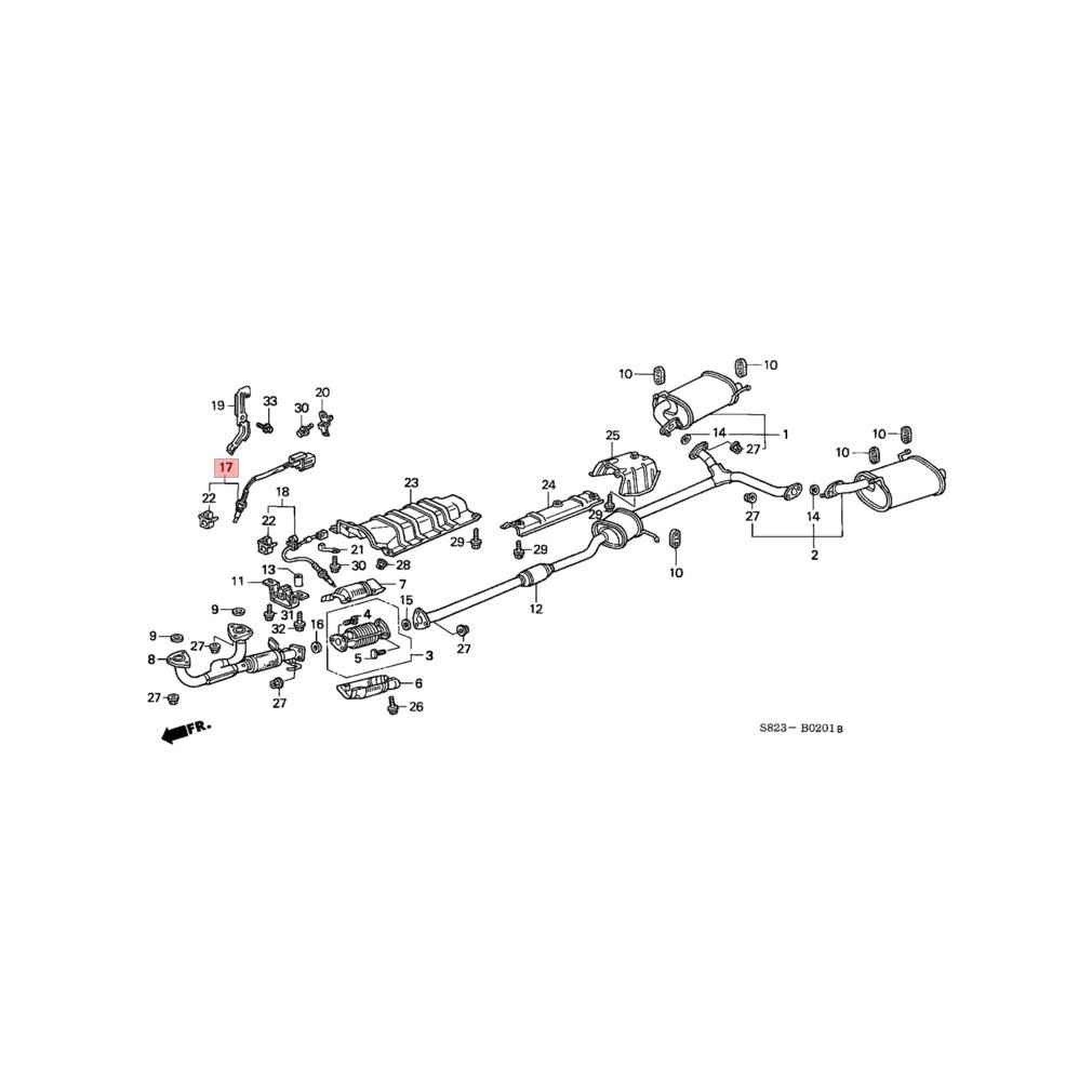 Genuine Honda 36531-P8C-A01 Oxygen Sensor - Compatible with Honda Civic, Accord, CR-V - Improve Fuel Efficiency & Engine Performance