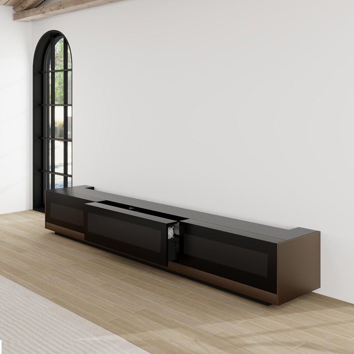 VIVIDSTORM Motorized Laser TV Cabinet for LG CineBeam HU Series - Premium Home Theater Furniture for Living Room & Entertainment Spaces