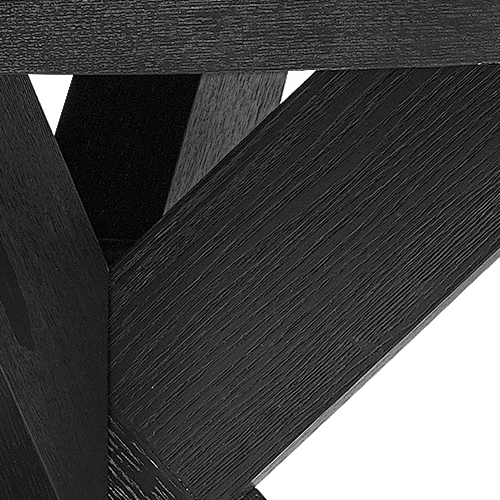 Artwood Hunter Round Dining Table 130cm - Modern Black Wooden Dining Table for Kitchen, Dining Room & Small Spaces | Perfect for Family Gatherings & Dinner Parties