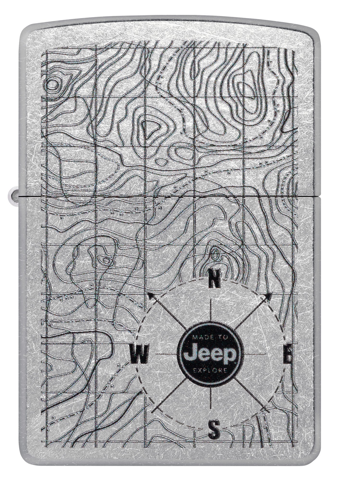Jeep Topographic Map Design Street Chrome T-Shirt - Outdoor Adventure & Casual Wear for Men & Women