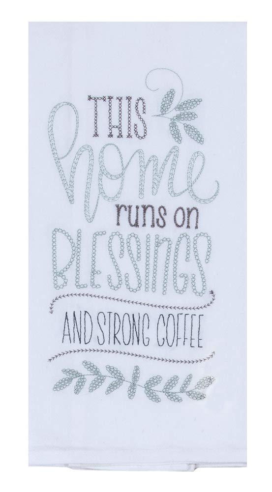Kay Dee Designs Embroidered Flour Sack Kitchen Towel Set - 17.5 x 28 Inches - Absorbent & Decorative Cotton Towels for Cooking, Baking & Kitchen Decor - Assorted Patterns