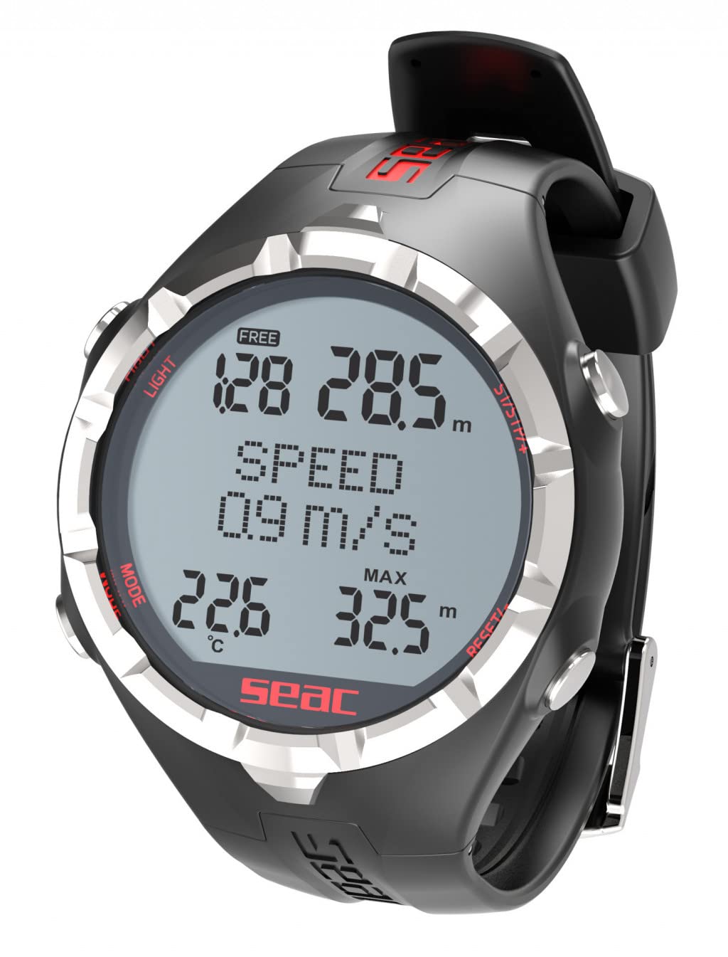 SEAC Apnea Freediving Computer with USB Cable - Professional Dive Watch for Spearfishing, Scuba & Snorkeling - Perfect for Deep Sea Diving & Underwater Exploration