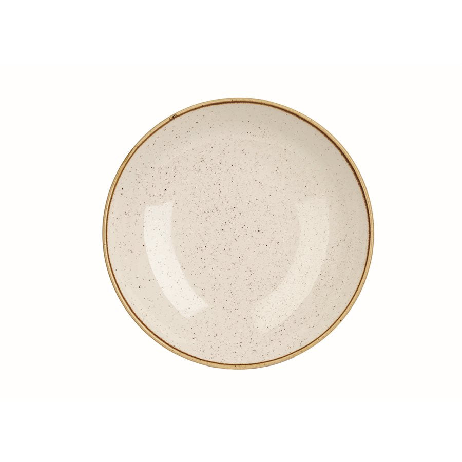Churchill Stonecast 40 Oz Coupe Bowl Set - Barley White (12-Pack) | Durable Stoneware Serving Bowls for Soup, Salad, Cereal & Dessert | Restaurant & Home Kitchen Essentials