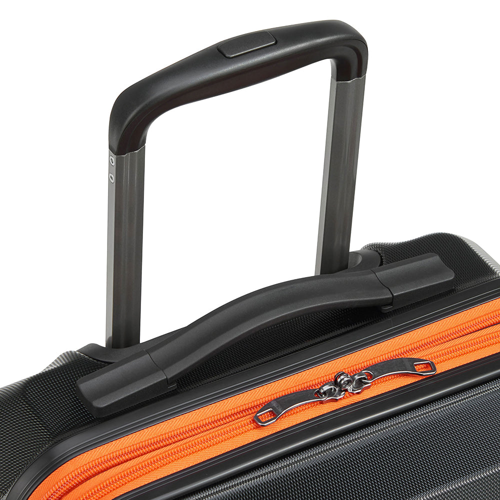 Delsey Paris Securitech® Citadel DY40058 76cm 4 Double Wheels Trolley Case - Black | Premium Spinner Luggage for International Travel & Business Trips