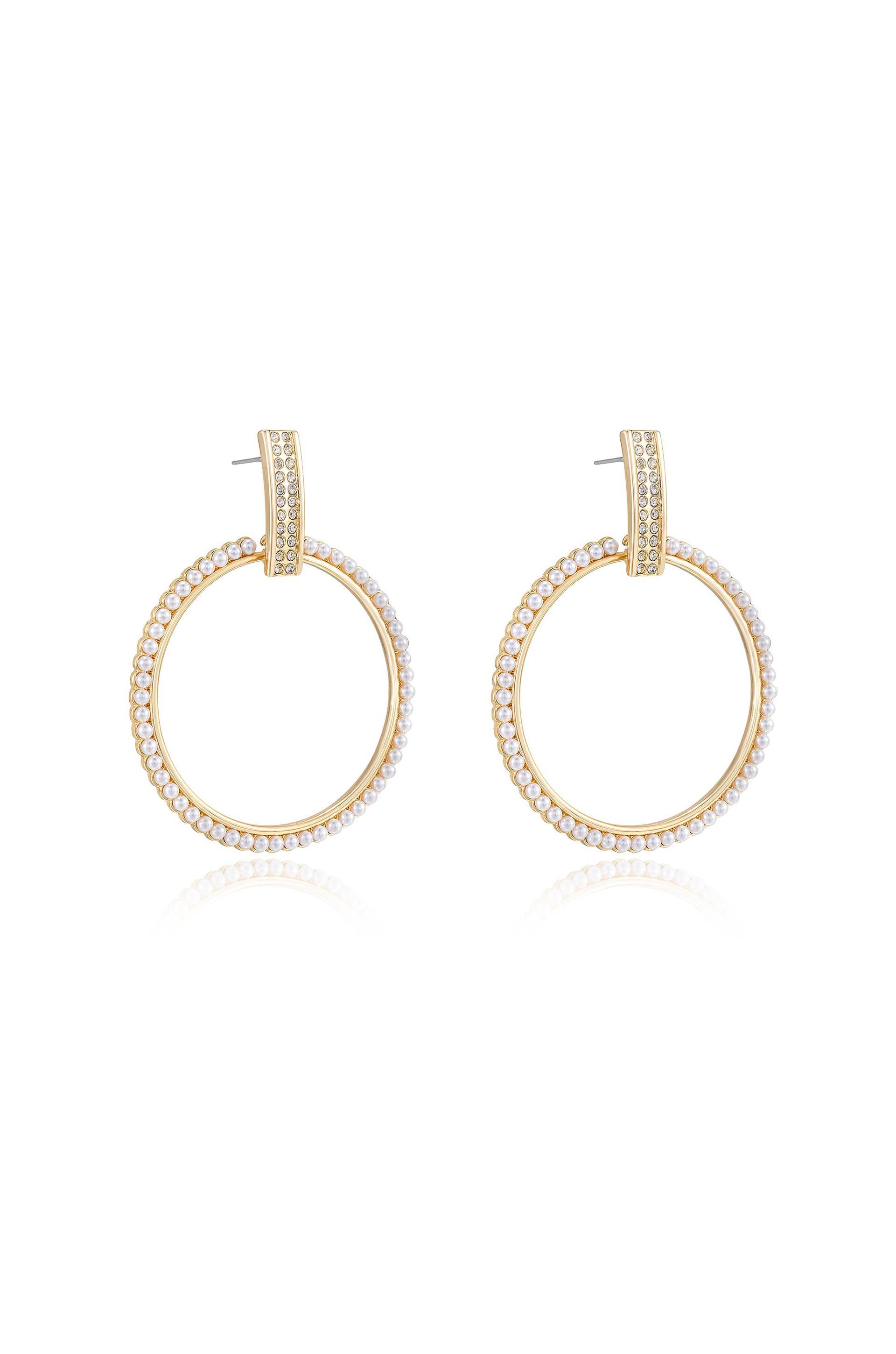 Elegant Classic Crystal Round Earrings for Women - Hypoallergenic & Sparkling Jewelry - Perfect for Parties, Weddings & Everyday Wear