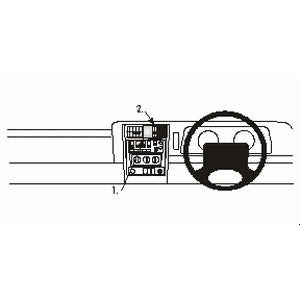 ClicOn No Holes Center Dash Mount for Jeep Cherokee (1997-2001) - Secure Phone Holder for Off-Road & Daily Driving