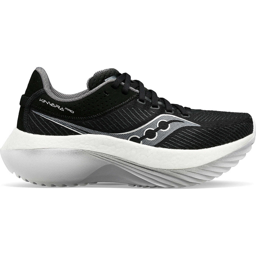 Saucony Kinvara Pro Men's Running Shoes - Black/White - Size 14 D Medium - Lightweight Performance Sneakers for Marathon Training & Road Running
