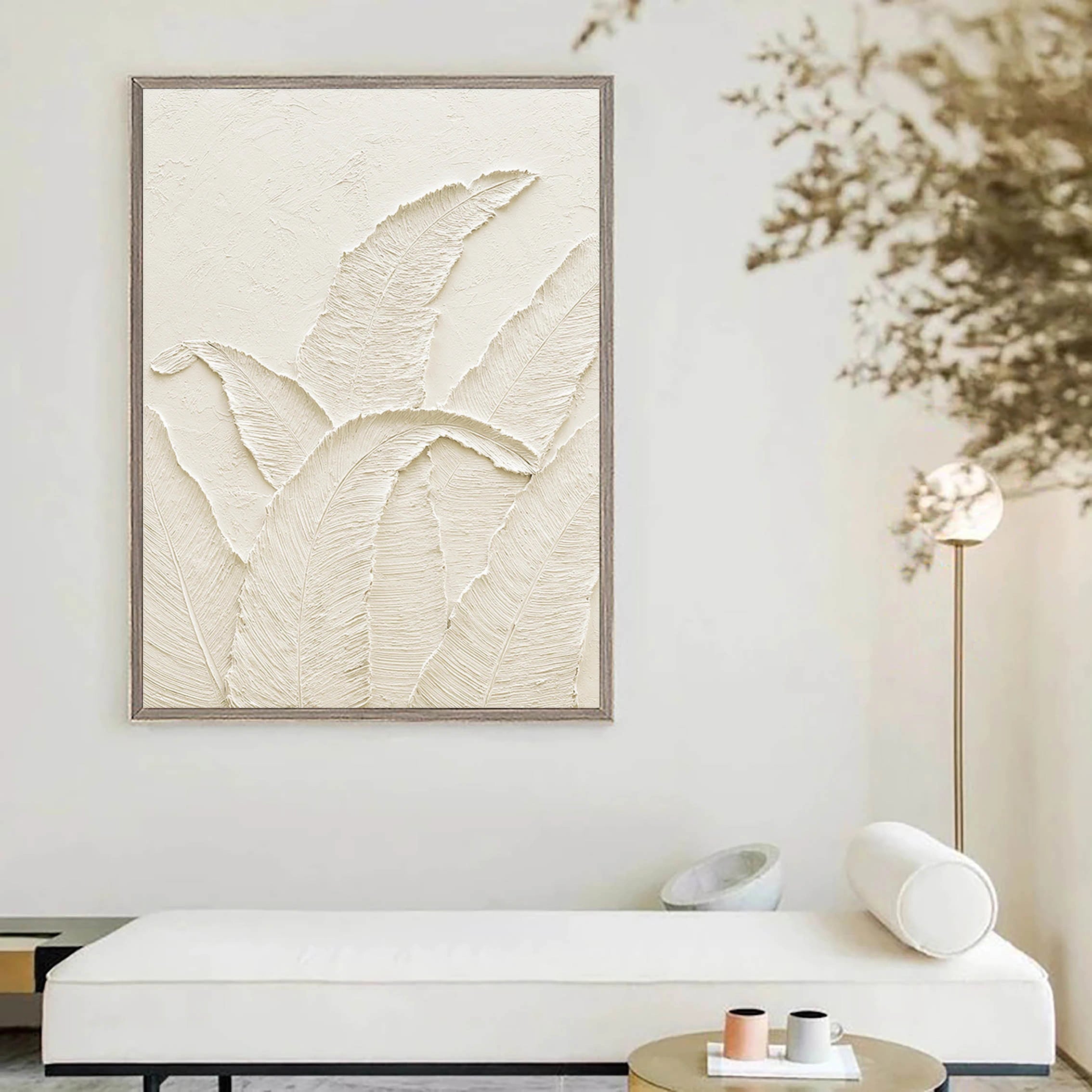 Minimalist Textured Plaster Art Painting - Modern Abstract Wall Decor for Living Room, Bedroom & Office | #MM033