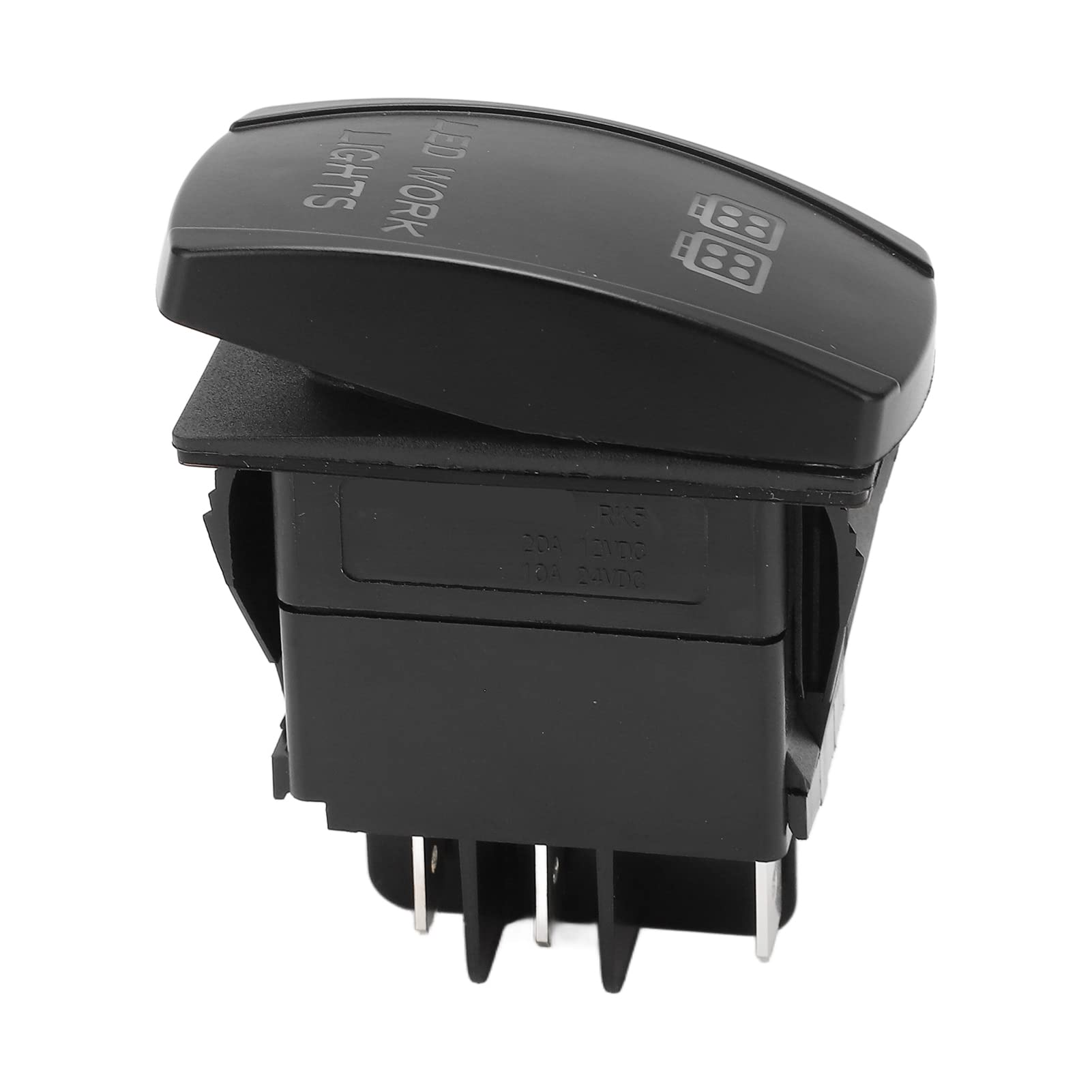 Heavy Duty Rocker Toggle Switch for Car Lights - On/Off Power Switch with Heat Resistance & Stable Performance | Perfect for Automotive Electrical Equipment, DIY Car Mods & Marine Applications
