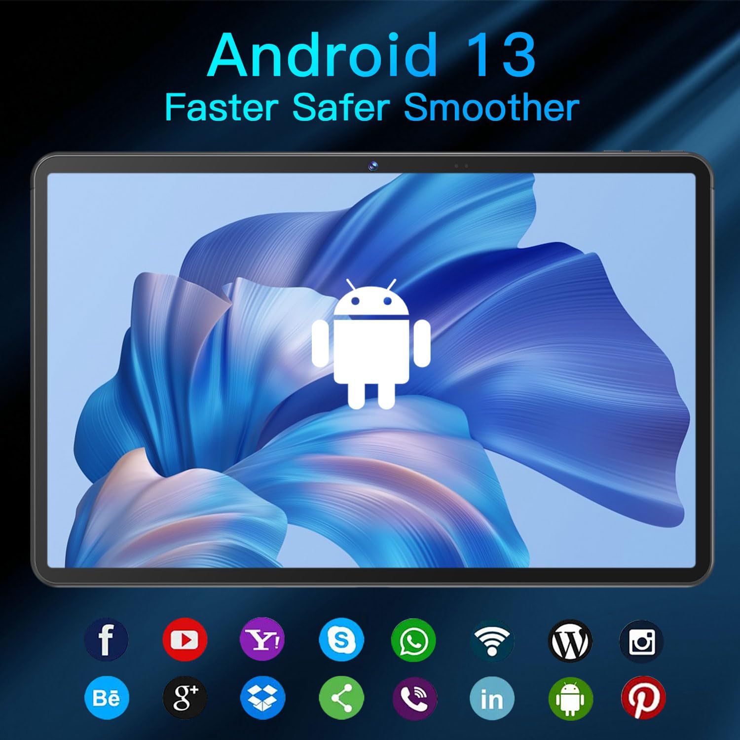 LincPlus 10.4 Inch Android Tablet - 2K HD Display, MediaTek Helio G99 Processor, 6GB RAM + 128GB ROM (Expandable), 7000mAh Battery, WiFi GPS - Perfect for Work, Study, and Entertainment (T3-6G Model)