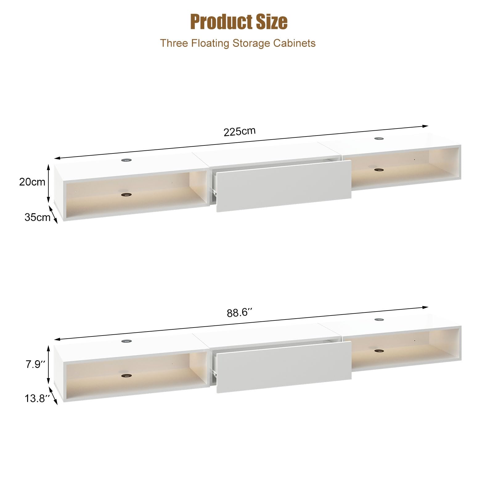 Modern Floating TV Stand 88