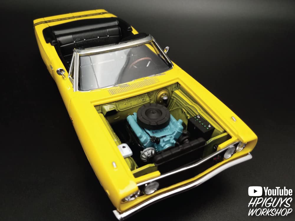1968 Dodge Coronet Convertible with Trailer 1:25 Scale Model Kit - MPC Classic Car Model for Collectors & Hobbyists - Perfect for Display, Gifts & DIY Projects