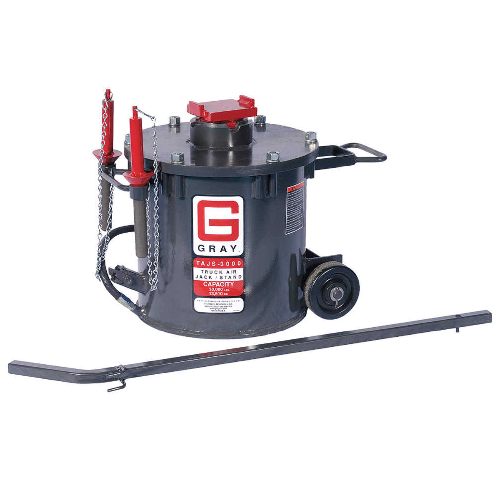 15 Ton Heavy Duty Truck Air Jack Stand - Professional Hydraulic Lift for Auto Repair & Off-Road Vehicle Maintenance (Garage & Workshop Use)