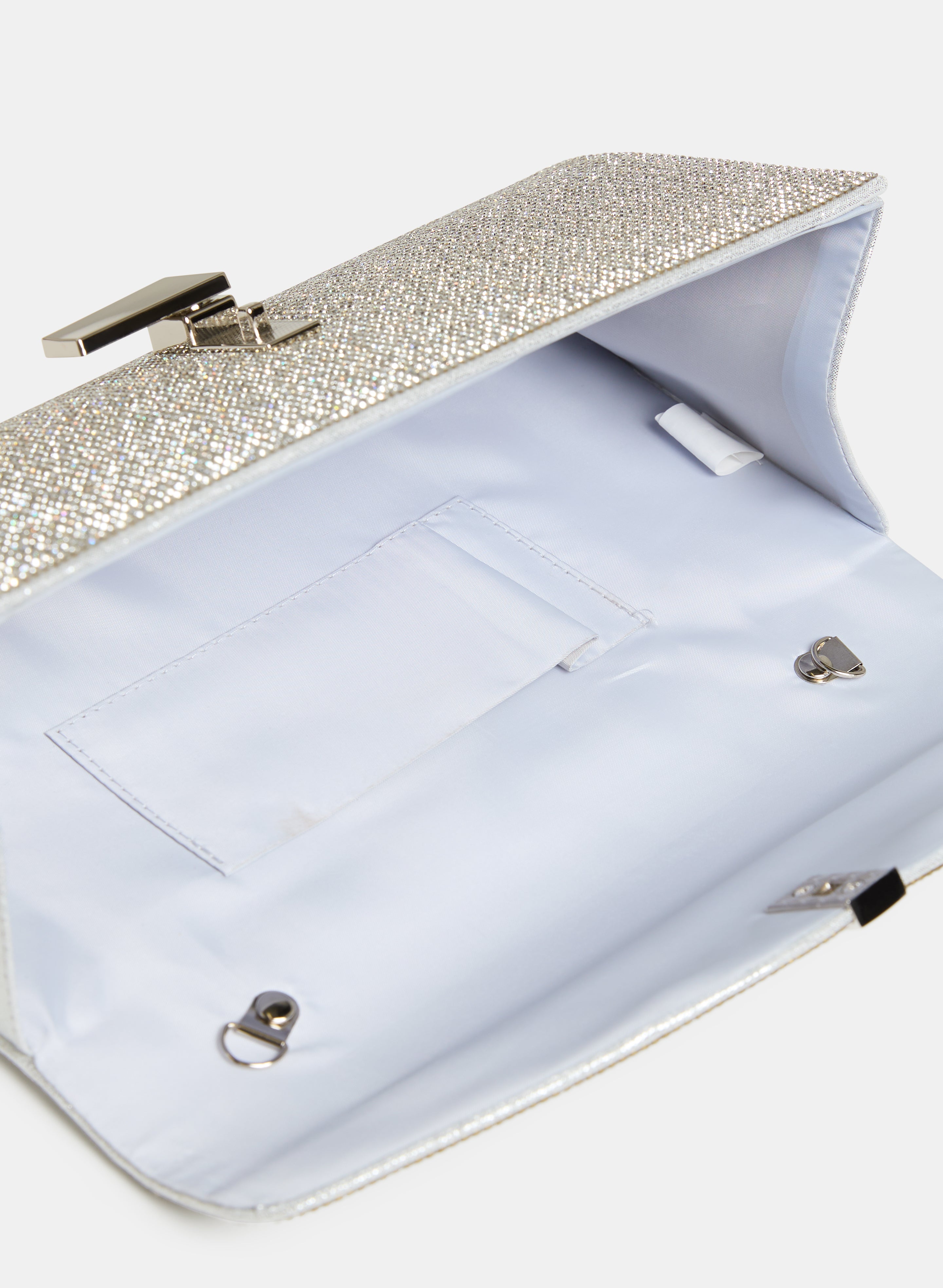 Elegant Crystal Rectangular Clutch Purse for Women - Evening Party Wedding Prom Handbag - Perfect for Formal Events & Special Occasions