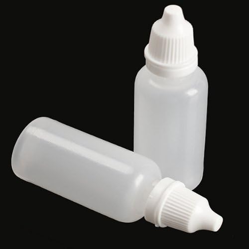 25 Pack 30ml Plastic Squeezable Empty Eye Dropper Bottles - Refillable Liquid Dropping Containers for Essential Oils, Makeup, Skincare & DIY Beauty Products - Perfect for Travel, Home & Salon Use