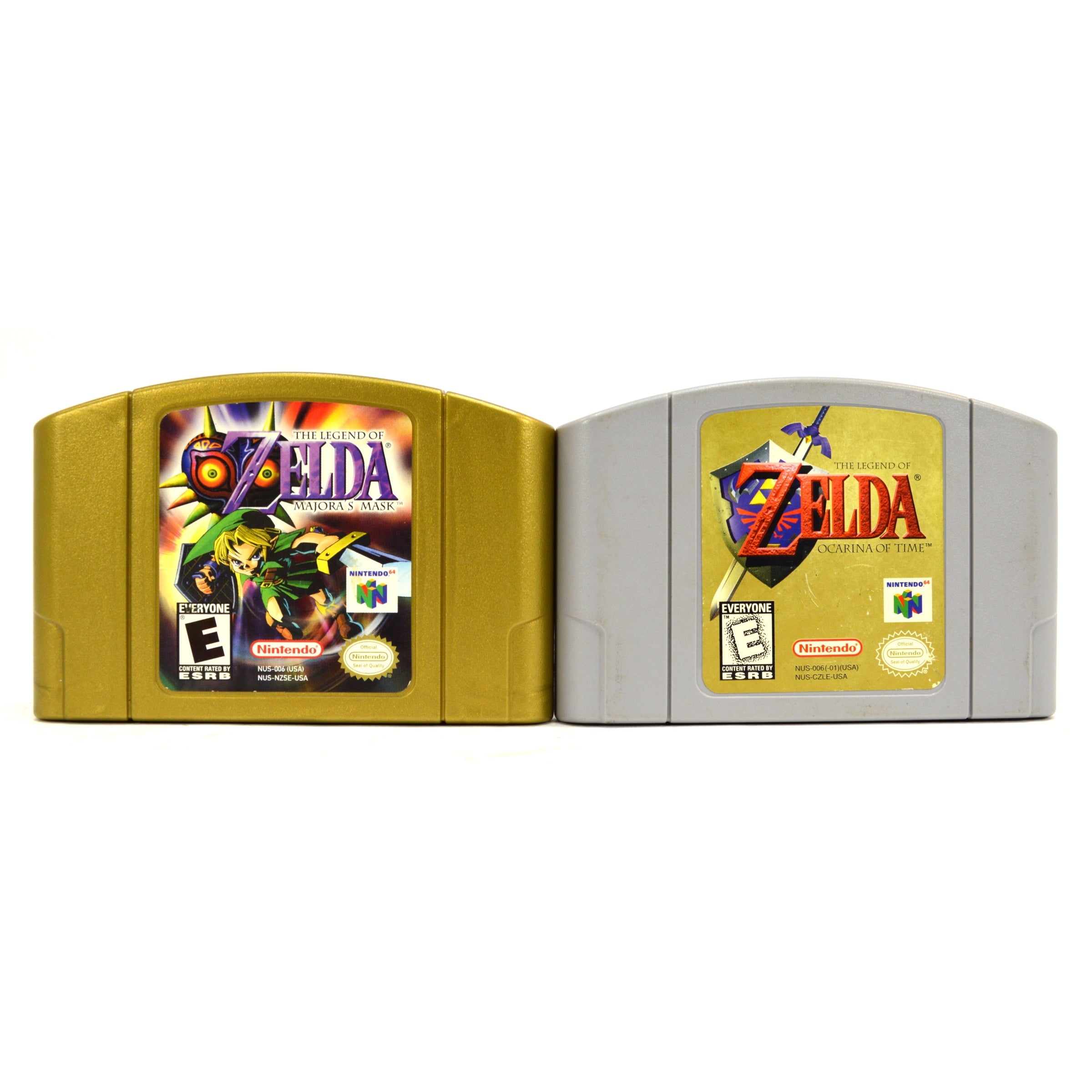 Nintendo N64 Bundle - 2 Zelda Games: Majora's Mask & Ocarina of Time (Cartridges Only) - Perfect for Retro Gaming Collectors & Nintendo Fans