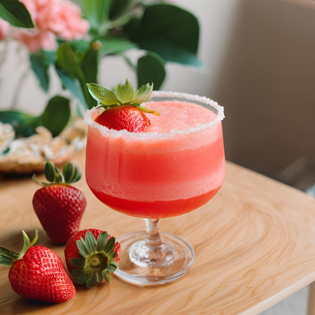 Strawberry Daiquiri Lip Balm - Moisturizing & Unsweetened Flavor - Perfect for Dry Lips, Winter Care & Everyday Hydration