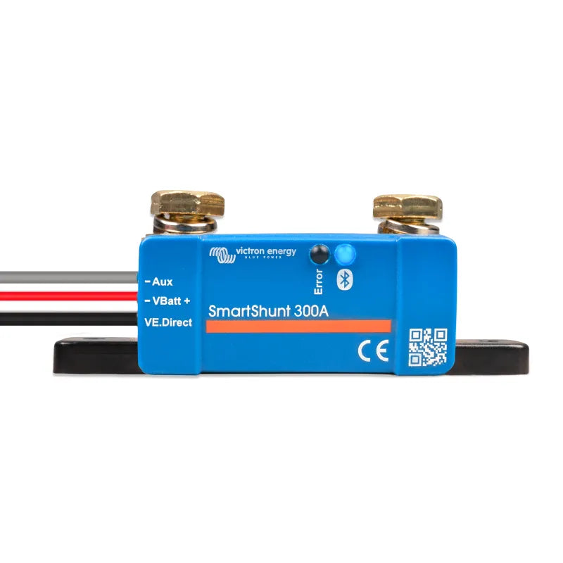 Victron 300A Bluetooth Battery Monitor Shunt Meter - Real-Time Voltage & Current Tracking for RVs, Boats, and Solar Power Systems