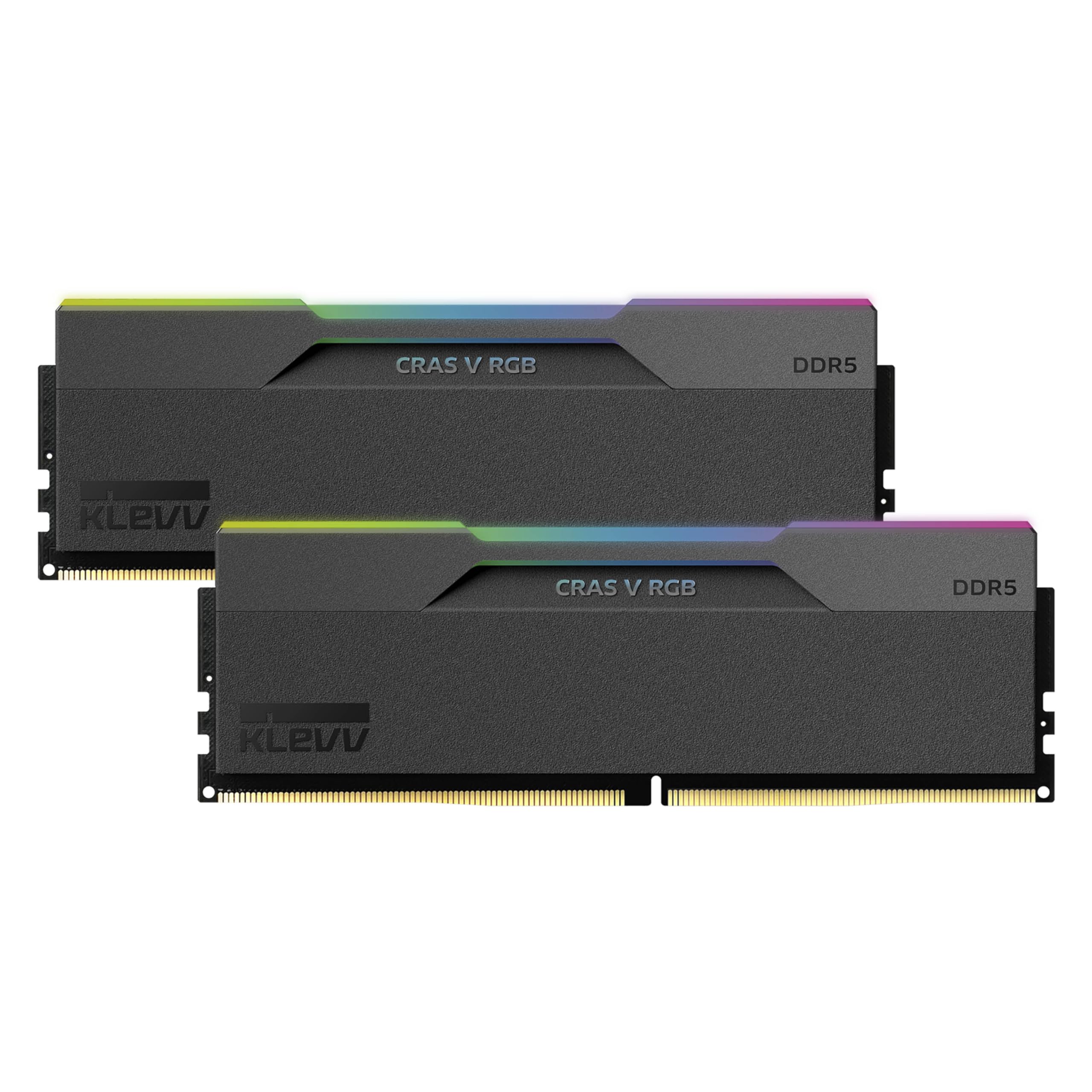 KLEVV Cras V RGB DDR5 6000MHz CL30 32GB (2x16GB) Gaming RAM - High Performance Memory for PC Builds, Streaming & Content Creation