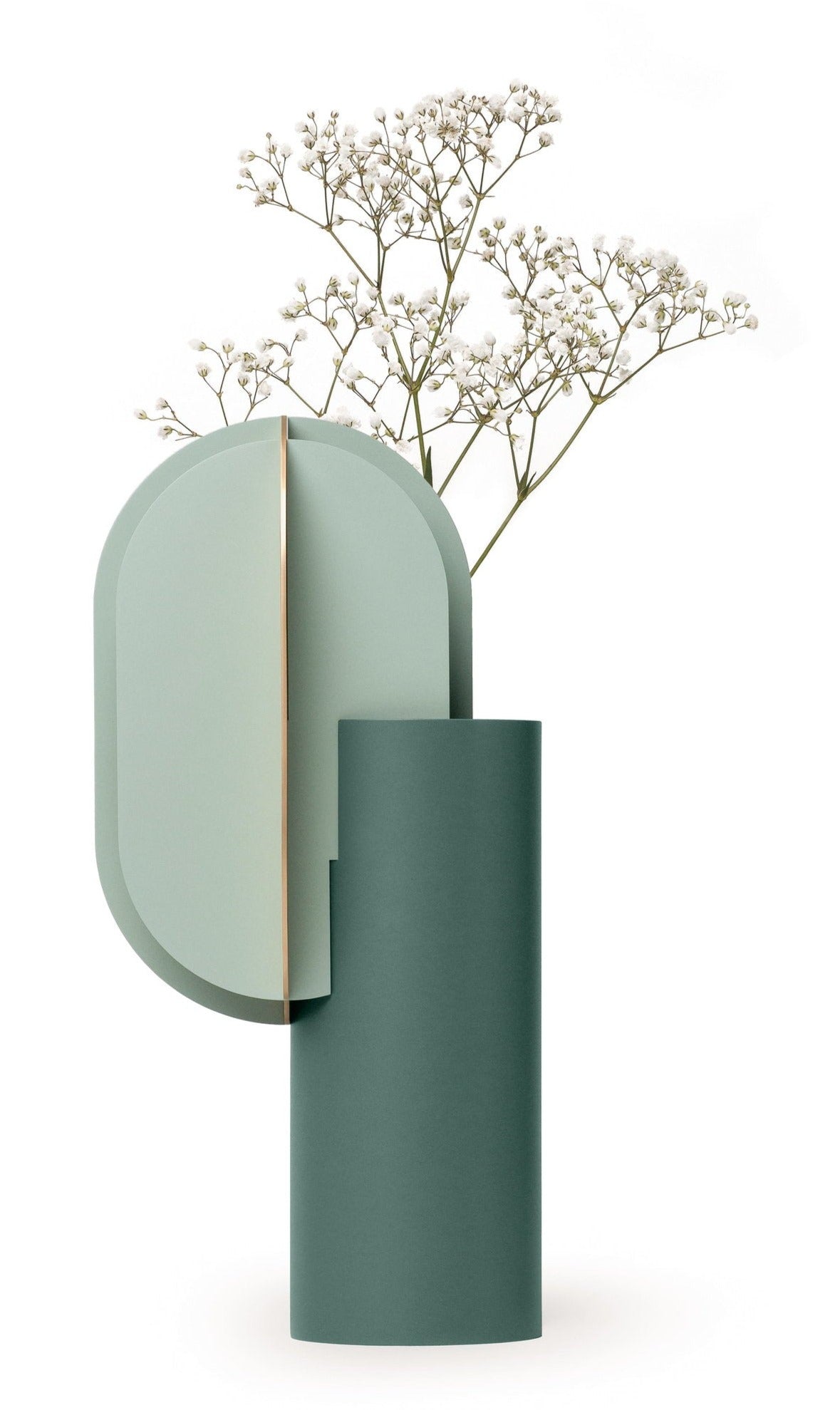 Noom Gabo Vase CS9 - Modern Ceramic Home Decor for Living Room, Bedroom & Office | Elegant Flower Vase for Fresh or Artificial Arrangements