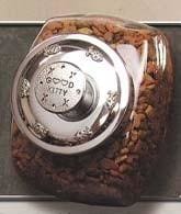 Premium Glass Cat Treat Canister with Airtight Lid - Perfect for Storing and Dispensing Pet Snacks at Home or On the Go