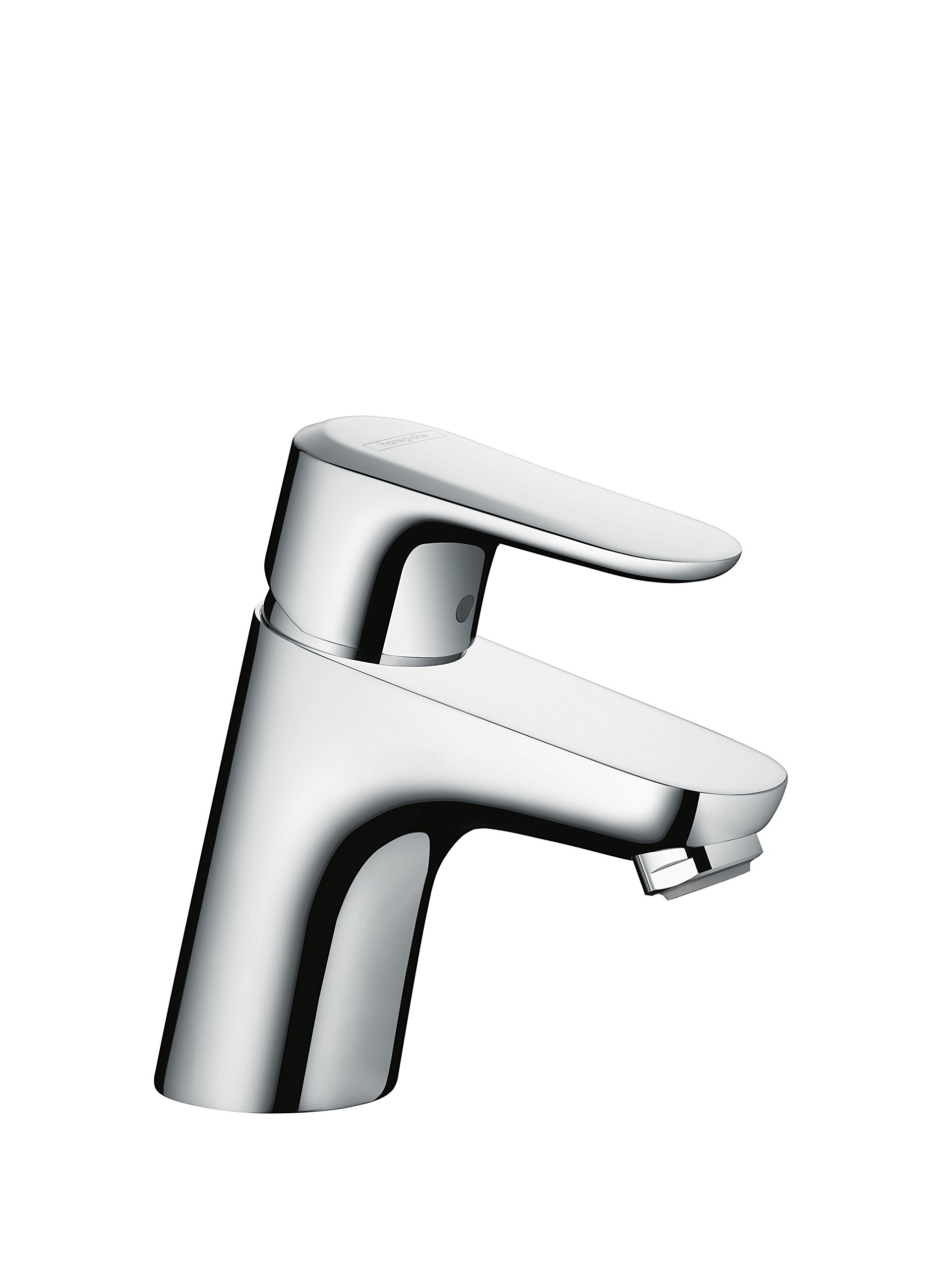 Hansgrohe Ecos Single Handle Bathroom Sink Faucet with Push-Open CoolStart Technology, Chrome Finish 14042000 - Perfect for Modern Home & Hotel Bathroom Renovations
