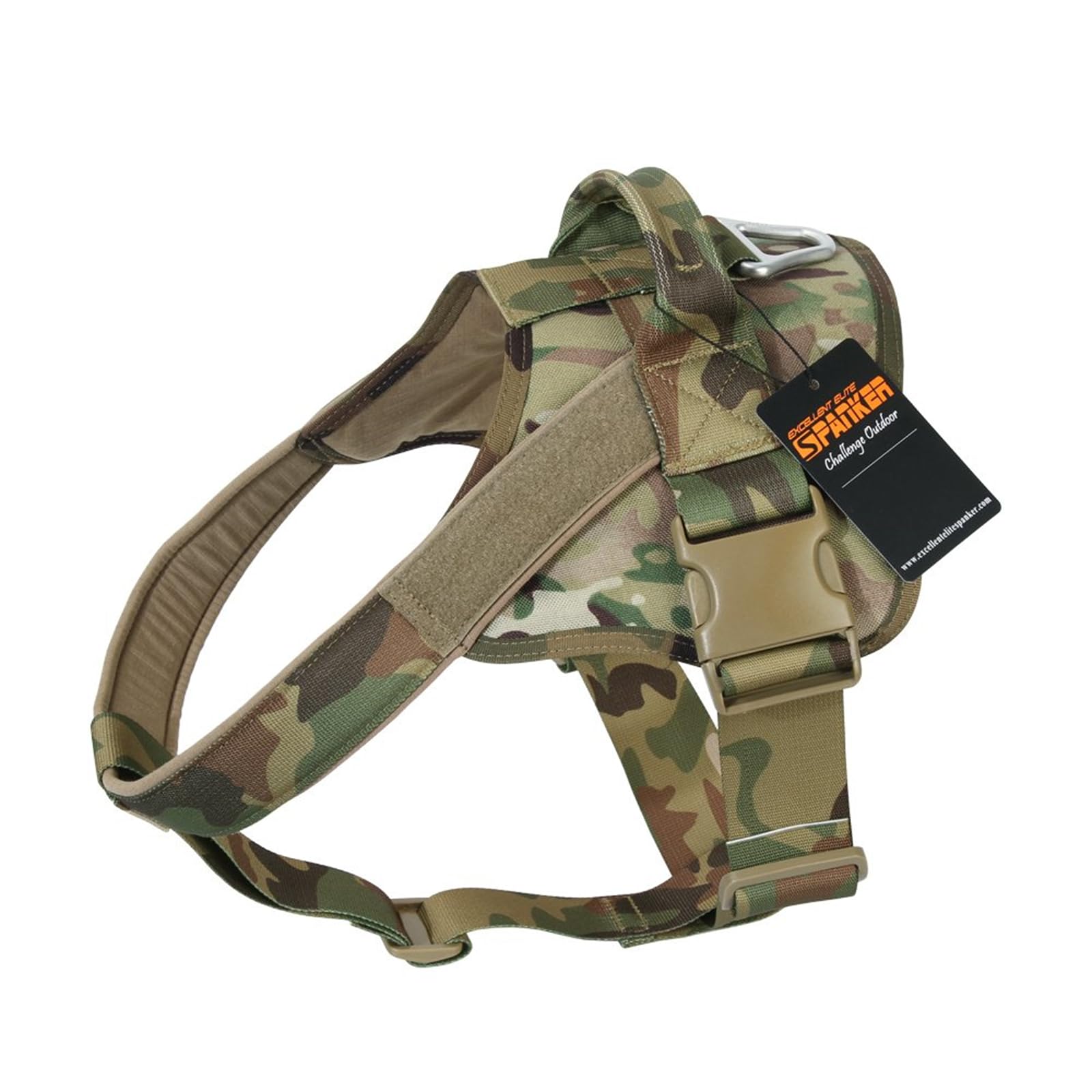Tactical Dog Harness No-Pull Adjustable Military Vest for Medium & Large Dogs - Patrol Training Service Working Vest with Handle - Durable MCP-L Model for Outdoor Adventures & Police K9 Training