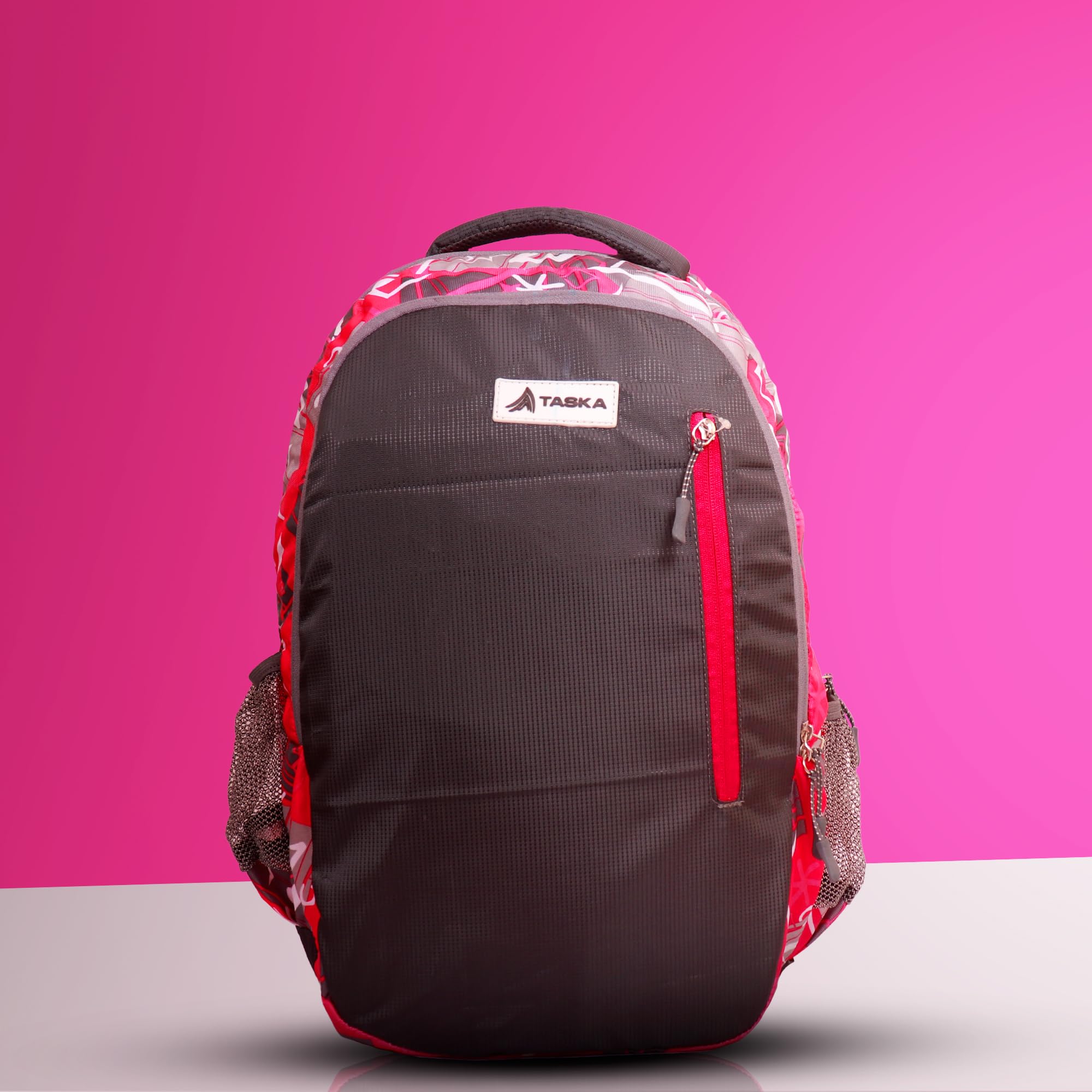 Water Resistant Dakota Pink Polyester Laptop Backpack for College, School & Office - Durable Travel Bag for Men, Women, Boys & Girls with Rain Cover - Perfect for Commuting, Work & Outdoor Activities