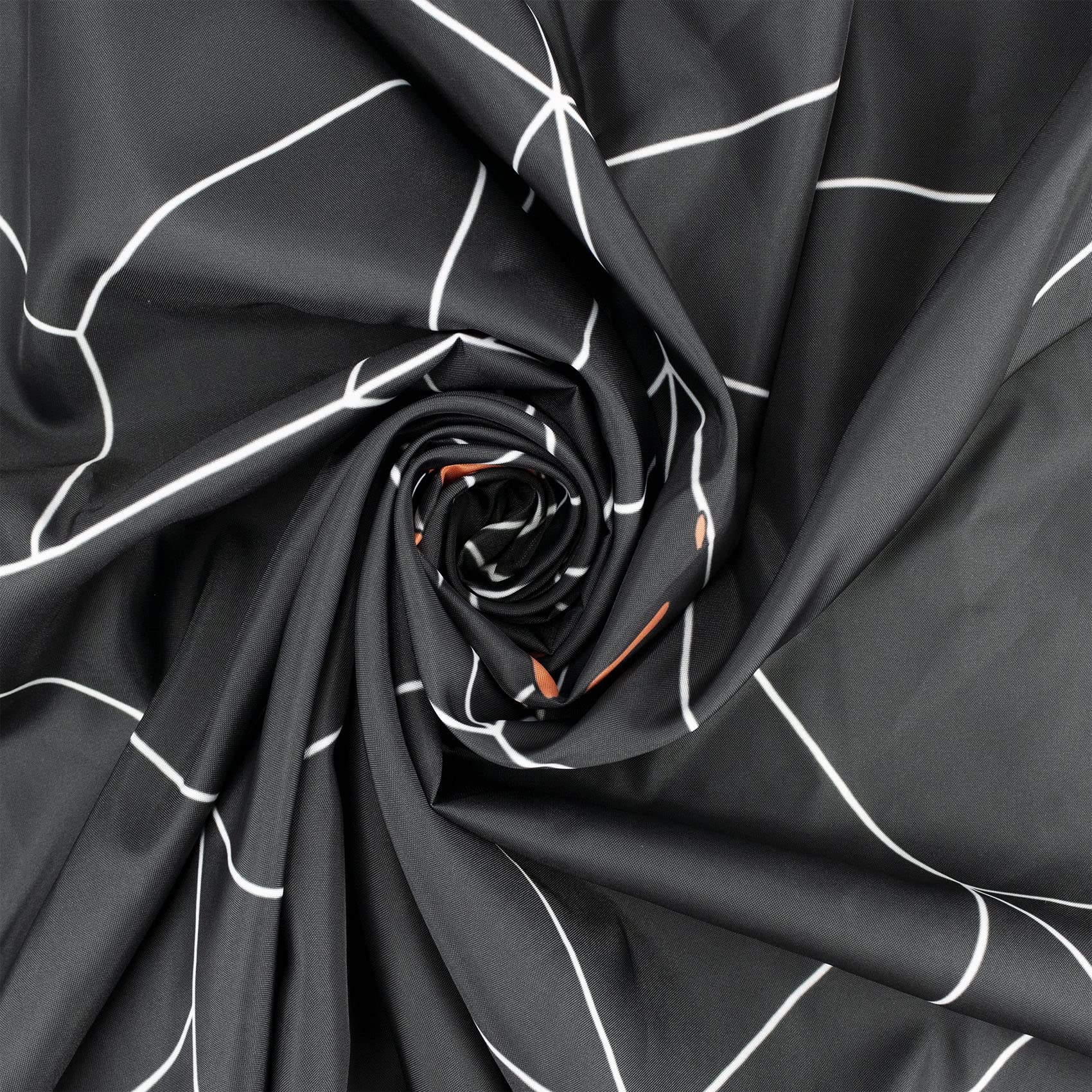 HVEST Halloween Shower Curtain - Black & White Spider Web Design, Horror Red Spider Polyester Fabric Bath Curtain with Hooks (72x72 Inches) - Spooky Bathroom Decor for Halloween Party & Haunted House Theme